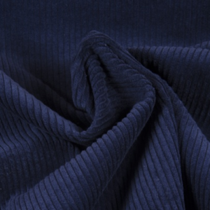 velours grosses côtes bleu nuit