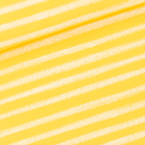 french terry Chalk stripes - citron rayé
