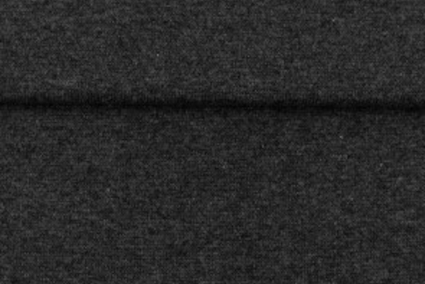tissu bord côte gris foncé chiné