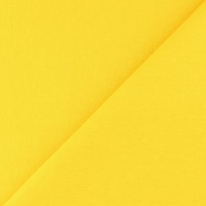 tissu bord côte jaune pâle oeko tex