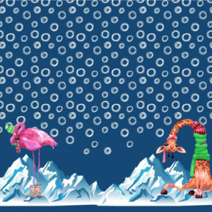 panneau tissu animaux hiver Oeko tex Stenzo