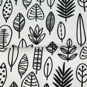 tissu coton "origami" feuilles oeko tex