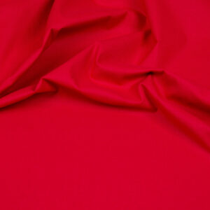 tissu coton uni rouge oeko tex