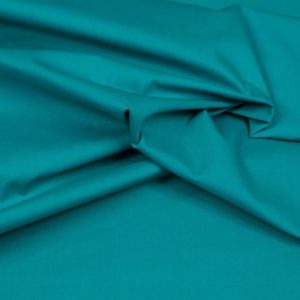 tissu coton uni bleu turquoise oeko tex