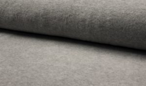 tissu polaire gris clair chiné oeko tex