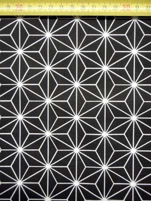 tissu coton étoiles origami noires OEKO TEX