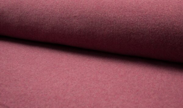tissu polaire coton BIO bordeaux