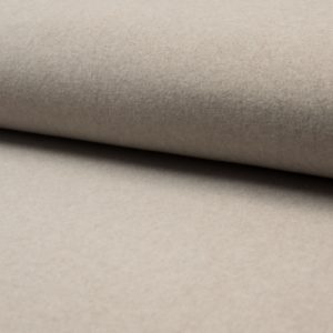 tissu polaire coton BIO taupe