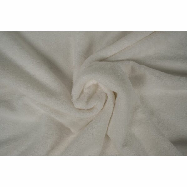 tissu éponge de bambou blanc OEKO TEX