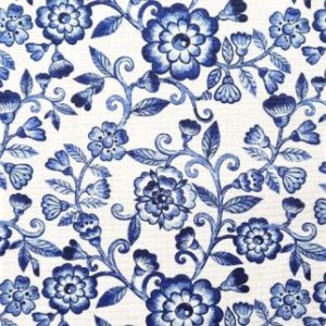 tissu coton "fleurs de porcelaine" OEKO TEX