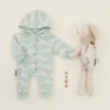 tissu french terry "Mountain Rains" Bleu Ether See You At Six Oeko Tex
