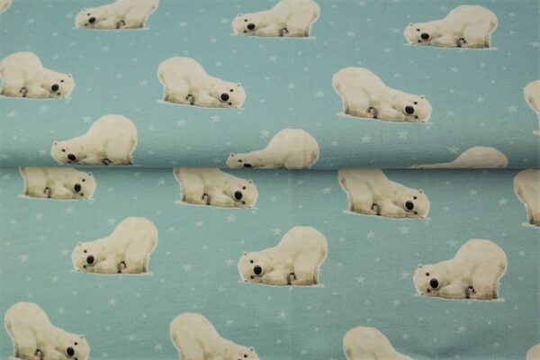 tissu French Terry "Ours des neiges" OEKO TEX
