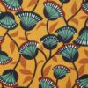 tissu coton fleurs d'Afrique ocre OEKO TEX