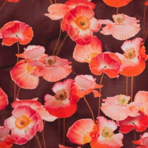 tissu jersey "champ de coquelicots" OEKO TEX