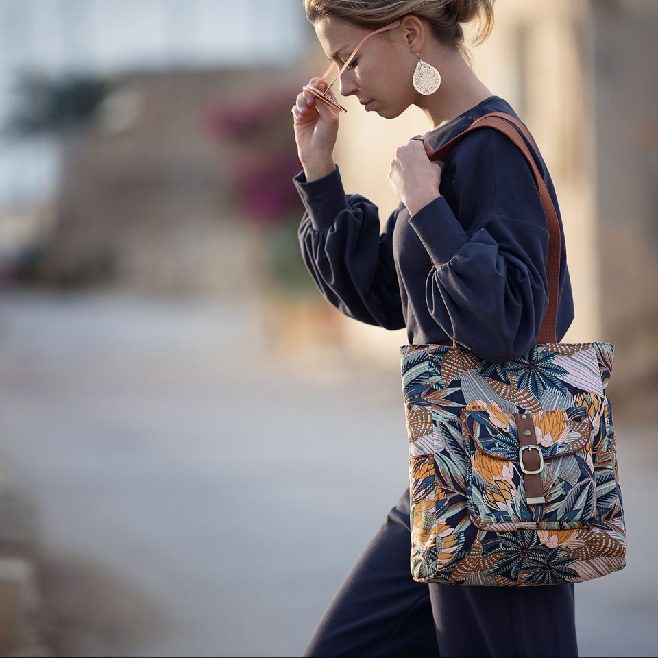 tissu french terry bleu nuit polaire See You At Six OEKO TEX