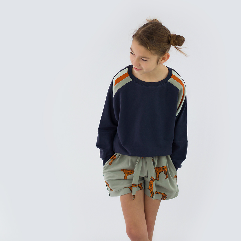 tissu french terry bleu nuit polaire See You At Six OEKO TEX