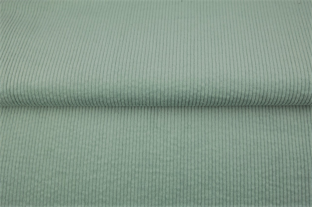 tissu velours extensible menthe douce OEKO TEX