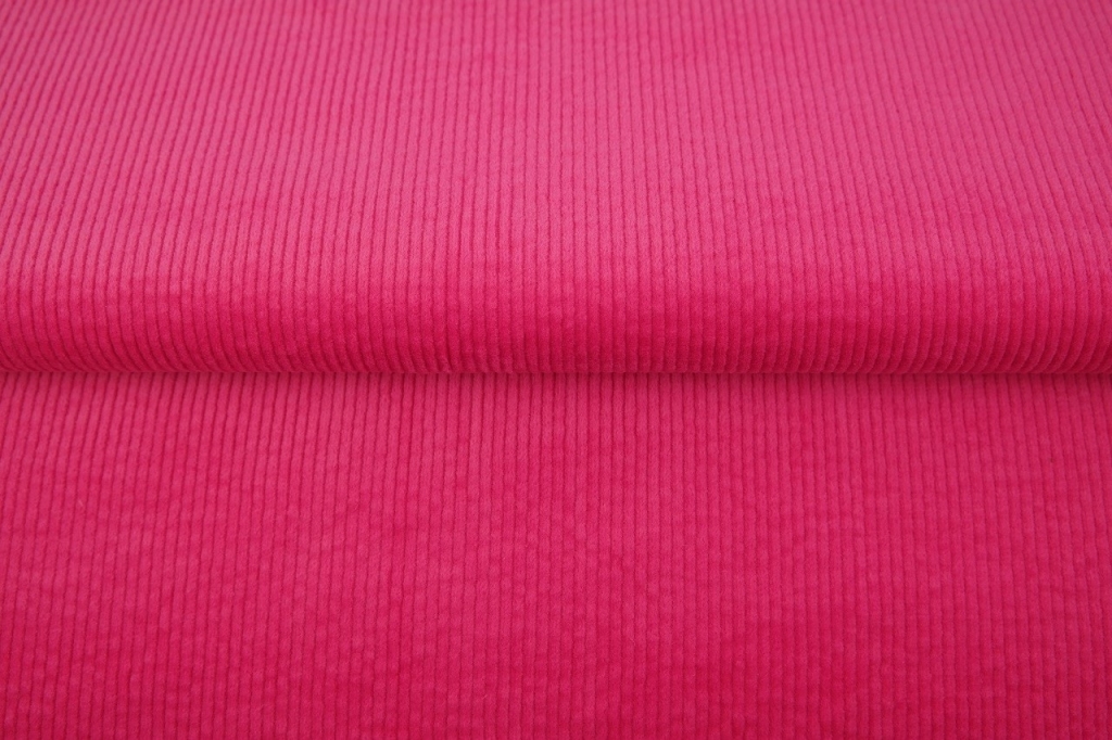 tissu velours extensible rose intense OEKO TEX