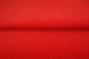 tissu velours extensible rouge OEKO TEX