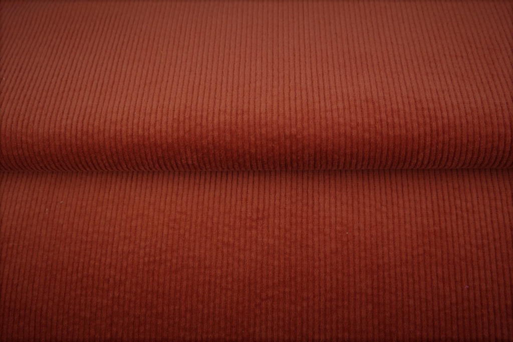 tissu velours extensible roux OEKO TEX