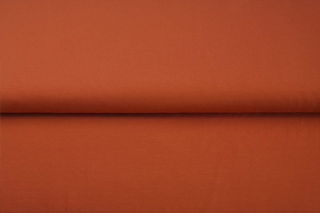 tissu sweat brosse rouille n°113 OEKO TEX