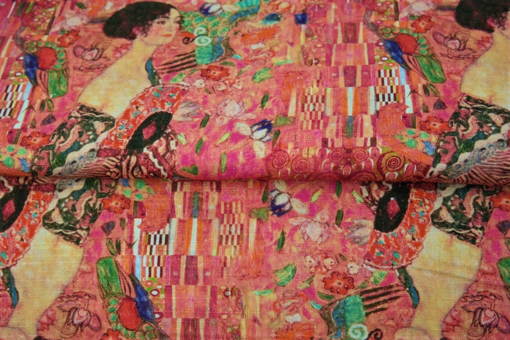 lin-viscose "Femmes en rose" OEKO TEX