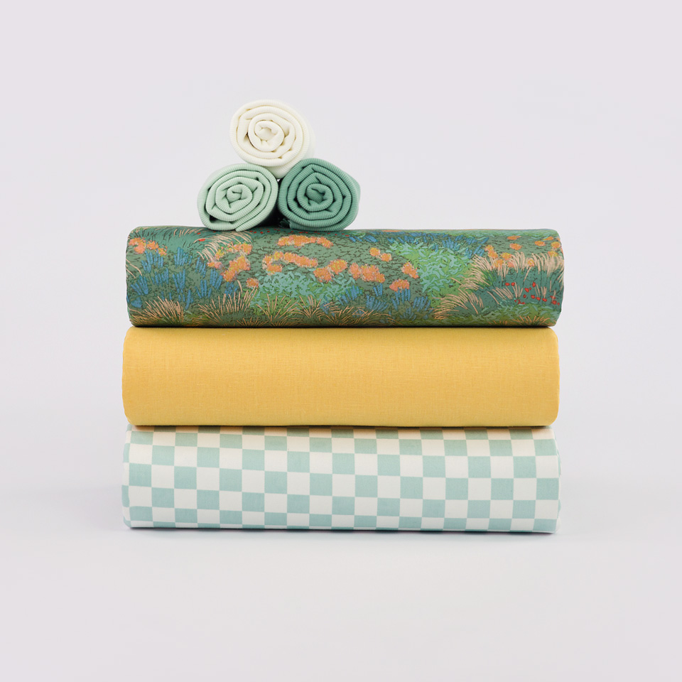 tissu Lin - viscose "Jaune Brumeux" See You At Six OEKO TEX