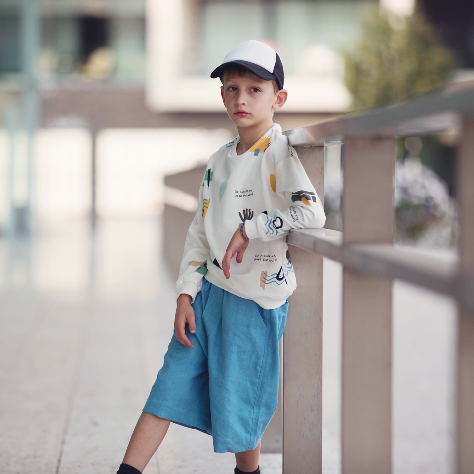 tissu Lin - viscose "Bleu Niagara" See You At Six OEKO TEX