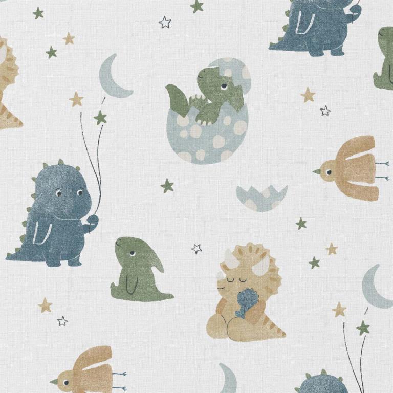tissu coton "Drax Dinos" OEKO TEX