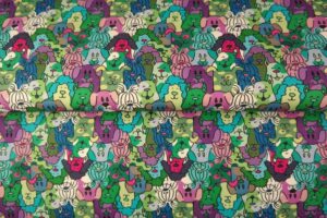 tissu jersey "Gang des toutous" OEKO TEX