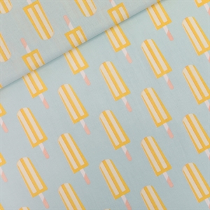 Coton - "Popsicles" Bleu étoiles