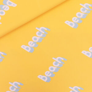 French Terry "Beach" - Jaune Millefeuille
