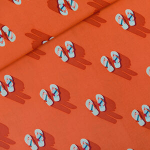 Coton - "Flip Flops" Rouge Puffin's Bill