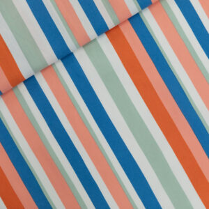 Coton - "Summer verticals" Blanc cassé