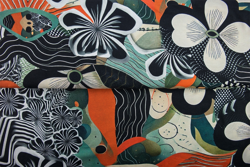 jersey funcky floral