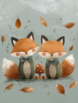 Panneau couverture - "Copains comme renards"