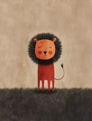 Panneau couverture - "Petits roi Léo"