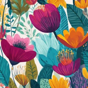 Jersey digital "Color flowers"