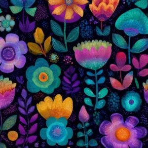 Jersey digital "Fantasy flowers"