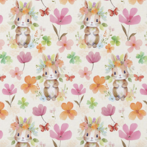 Coton "Lapins de printemps"