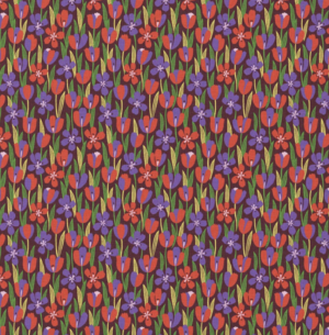 Coton "Fleurs de nuit"