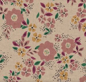 Coton Natté " Fleurs d'Antan"