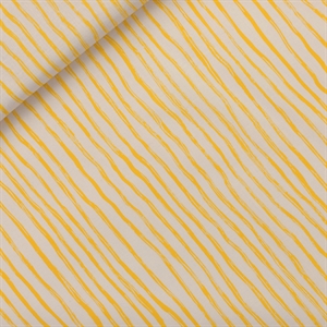 Gabardine - Toile de coton - "Wigly verticals" - Lemon curry