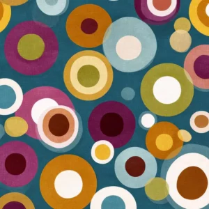 Jersey digital "Cercles psyché colorés"