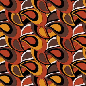 French Terry digital " Arabesques d'automne"