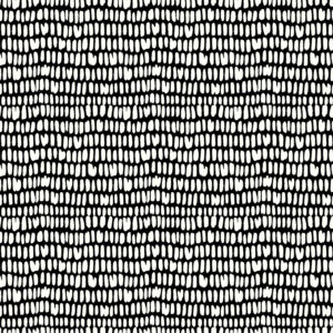 French Terry digital "Confettis en noir & blanc"