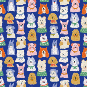 French Terry digital "Dogs royal"